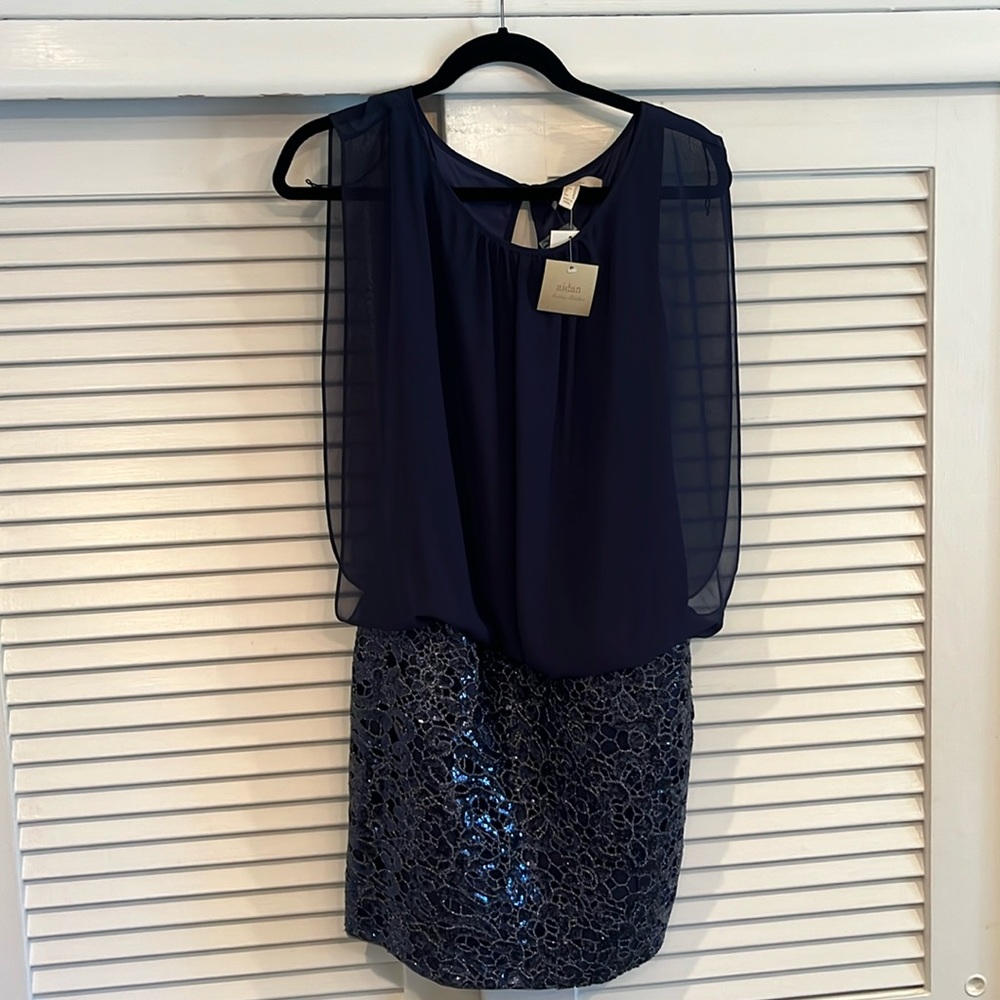 Woman’s Blue Dress
